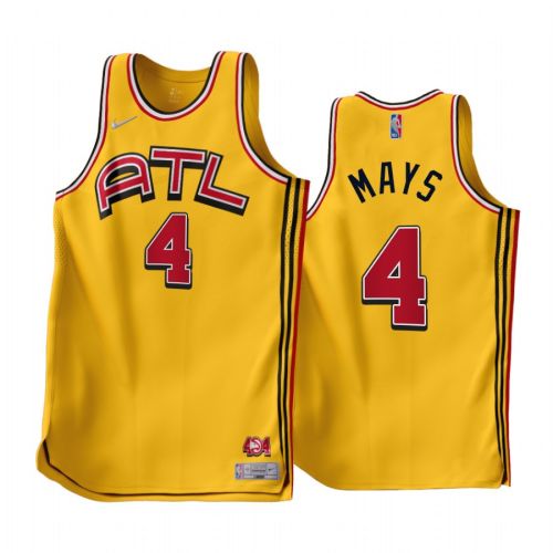 2022-23 Atlanta Hawks Skylar Mays 4 Gold Earned Edition Men Jersey