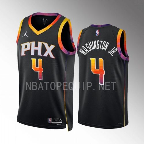 Duane Washington Jr. 4 Phoenix Suns Black Jersey 2022-23 Statement Edition Swingman