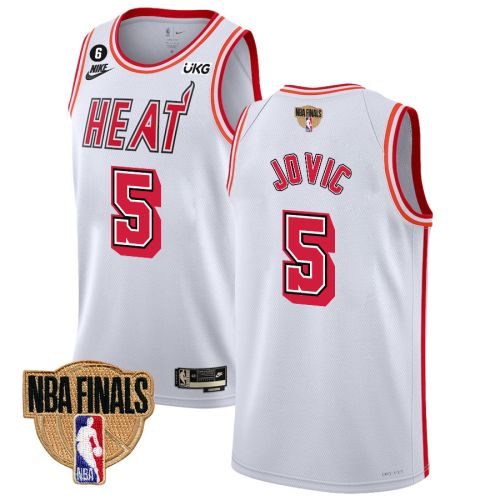 Nikola Jović 5 Miami Heat Final Champions 2023 Swingman Jersey - Classic Edition - White