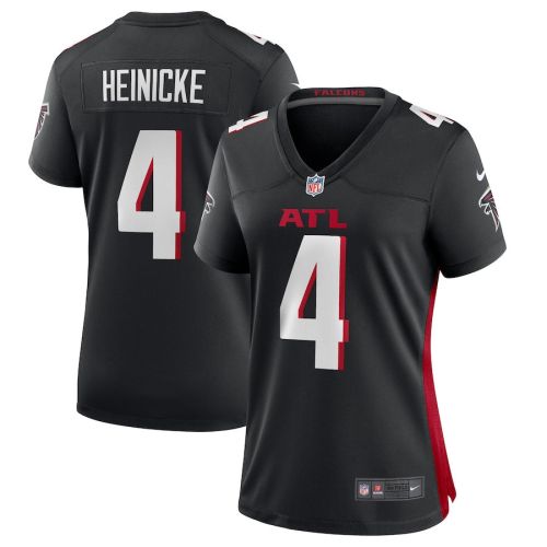 Taylor Heinicke 4 Atlanta Falcons Women's Game Jersey - Black