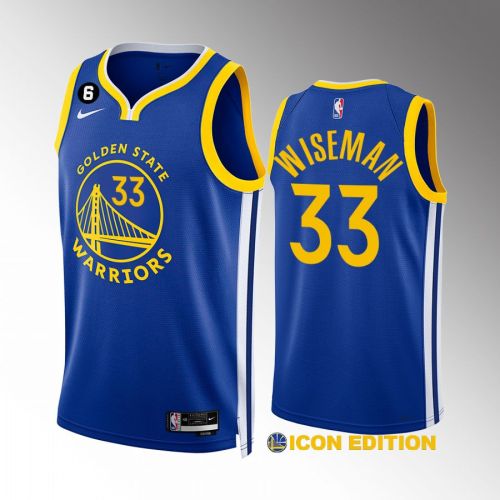 Golden State Warriors James Wiseman 33 2022-23 Icon Edition Royal Jersey Swingman