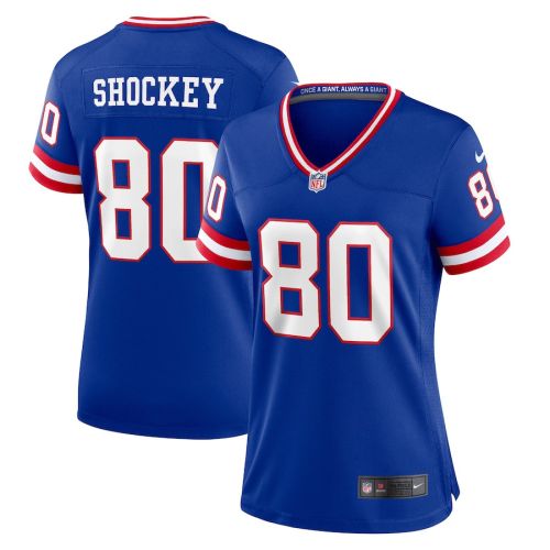 Jeremy Shockey New York Giants Women's Classic Retired Player Game Jersey - Royal