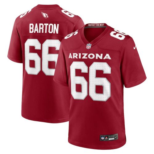 Jackson Barton 66 Arizona Cardinals Men Team Game Jersey - Cardinal