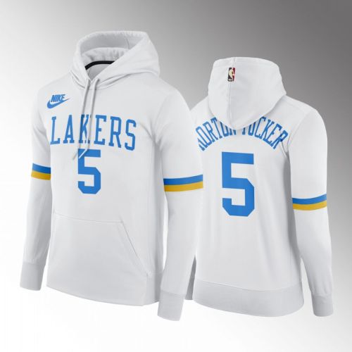 Talen Horton-Tucker Los Angeles Lakers 2022-23 MPLS Classic Hoodie White Pullover