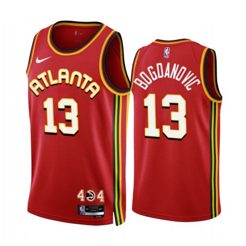 Bogdan Bogdanovic 13 2022-23 Atlanta Hawks Red Icon Edition Jersey