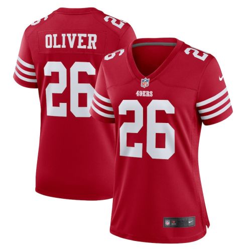 Isaiah Oliver 26 San Francisco 49ers Women Game Jersey - Scarlet