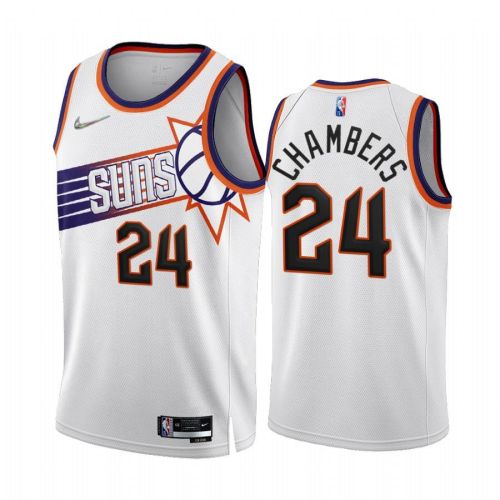 Tom Chambers Phoenix Suns 2022-23 White 24 Association Edition Jersey 75th - Men