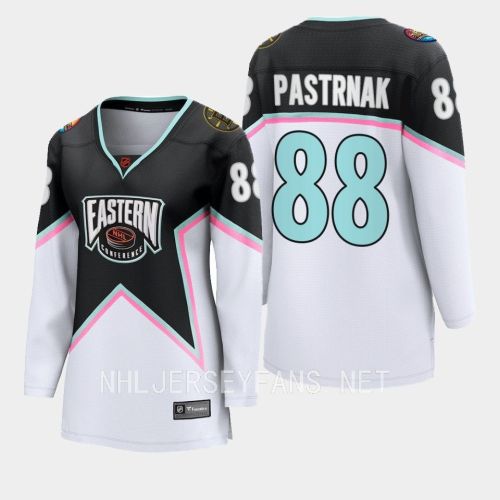 David Pastrnak 88 Boston Bruins Black 2023 All-Star Eastern Conference Jersey Women