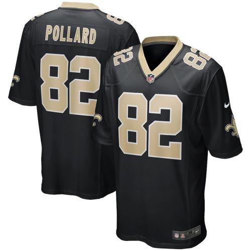 Bob Pollard 82 New Orleans Saints Men Game Retired Jersey - Black