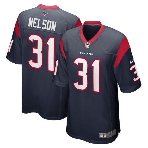 Steven Nelson 31 Houston Texans Men's Game Jersey - Navy