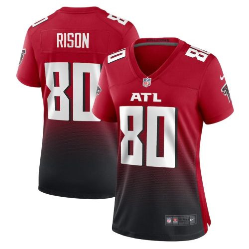 Andre Rison 80 Atlanta Falcons Women's Retired Game Jersey - Red