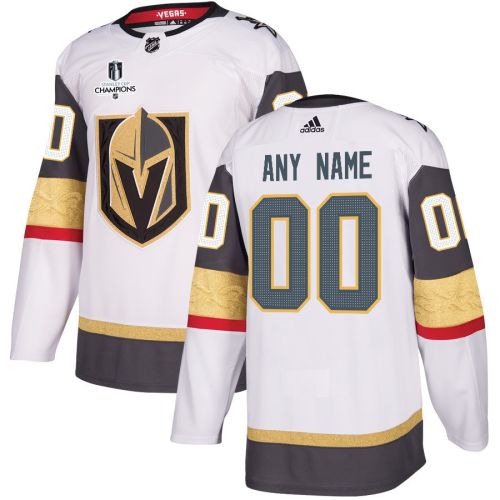 Vegas Golden Knights Stanley Cup 2023 Champions Patch Away Breakaway Custom Men Jersey - White