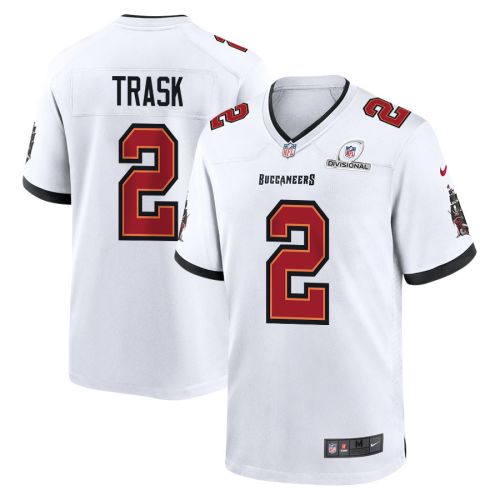 Kyle Trask 2 Tampa Bay Buccaneers 2024 Divisional Patch Game Men Jersey - White