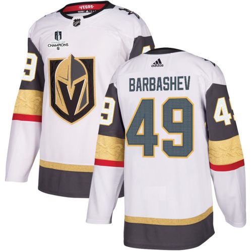 Ivan Barbashev 49 Vegas Golden Knights Stanley Cup 2023 Champions Patch Away Breakaway Men Jersey - White