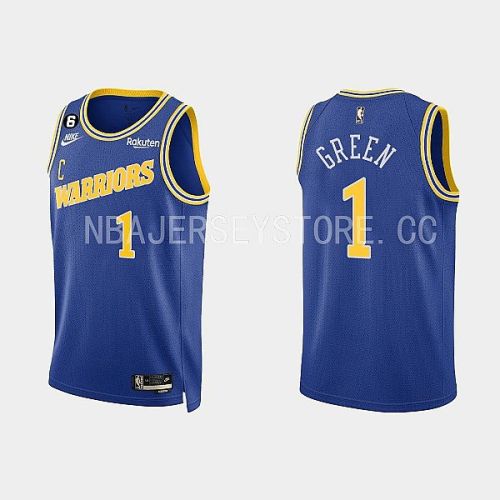 Golden State Warriors 1 JaMychal Green 2022-23 Classic Edition Royal Men Jersey