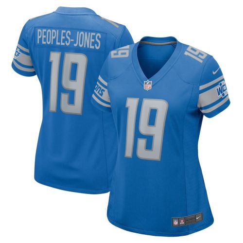 Donovan Peoples-Jones 19 Detroit Lions Game Women Jersey - Blue