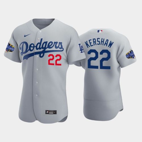 Los Angeles Dodgers Clayton Kershaw 22 Alternate Gray 2022-23 All-Star Game Jersey