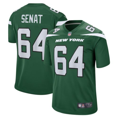 Greg Senat New York Jets Game Player Jersey - Gotham Green