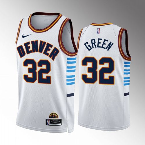 Jeff Green 32 2022-23 Denver Nuggets White City Edition Jersey Swingman