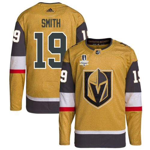 Reilly Smith 19 Vegas Golden Knights Stanley Cup 2023 Final Patch Home Breakaway Men Jersey - Gold