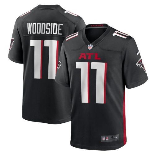 Logan Woodside 11 Atlanta Falcons Men's Team Game Jersey - Black