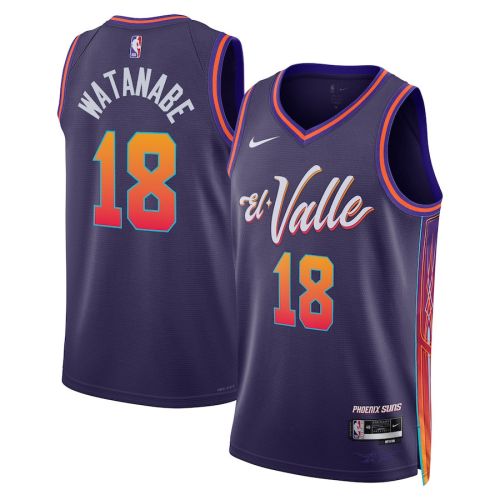 Yuta Watanabe 18 Phoenix Suns 2023/24 City Edition Swingman Jersey - Purple