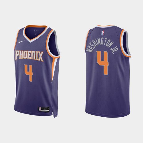 Phoenix Suns 4 Duane Washington Jr. 2022-23 Icon Edition Purple Men Jersey