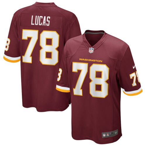 Cornelius Lucas 78 Washington Commanders Football Team Men Game Jersey - Burgundy