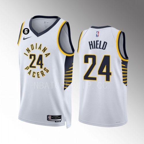 Buddy Hield 24 Indiana Pacers White Association Edition 2022-23 Men Jersey Swingman