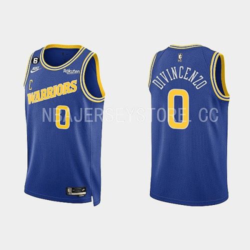 Golden State Warriors 0 Donte DiVincenzo 2022-23 Classic Edition Royal Men Jersey