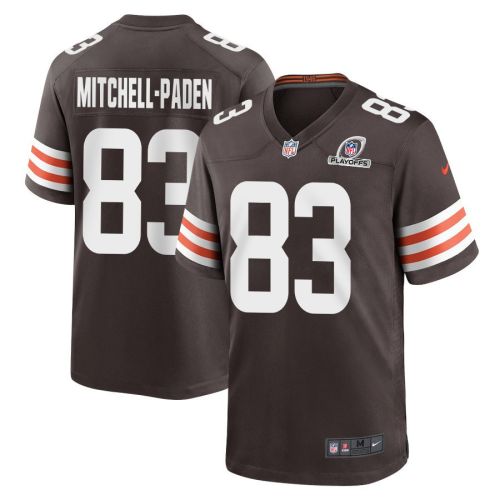 Zaire Mitchell-Paden 83 Cleveland Browns 2023 Playoffs Patch Game Men Jersey - Brown