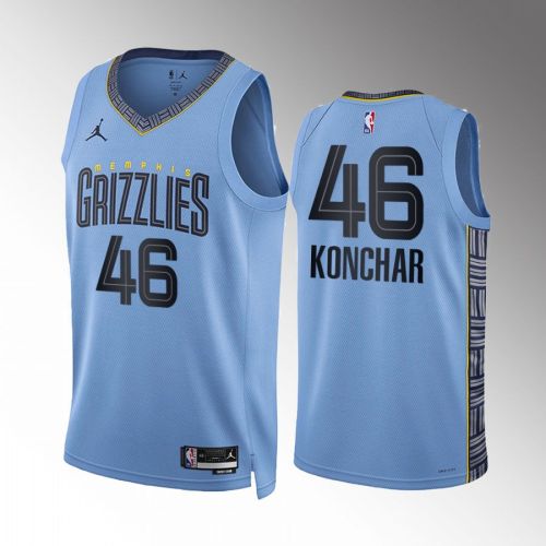 John Konchar 46 2022-23 Memphis Grizzlies Blue Statement Edition Jersey Swingman