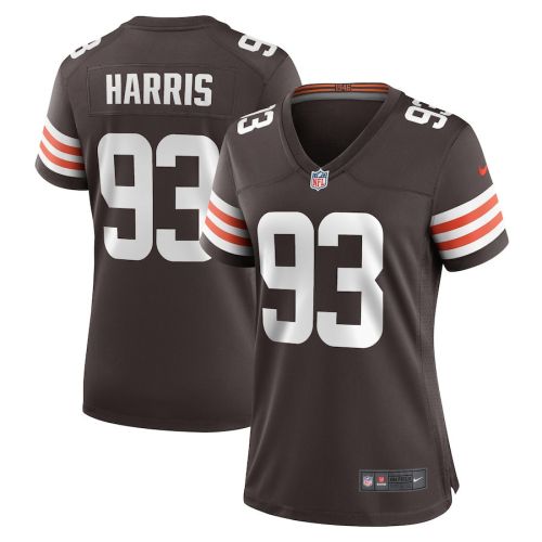 Shelby Harris 93 Cleveland Browns Women Team Game Jersey - Brown