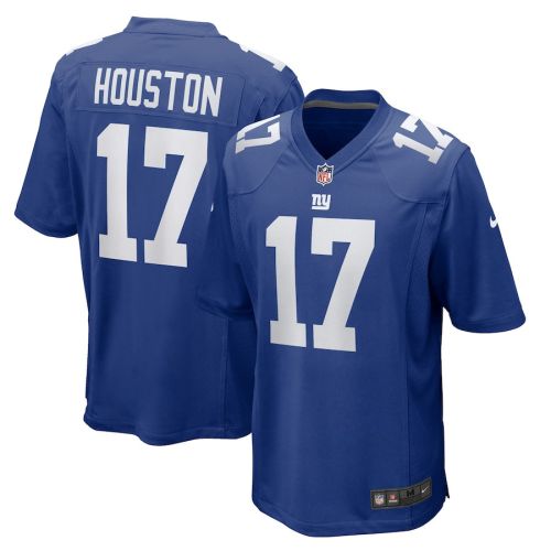 Dennis Houston 17 New York Giants Men Team Game Jersey - Royal