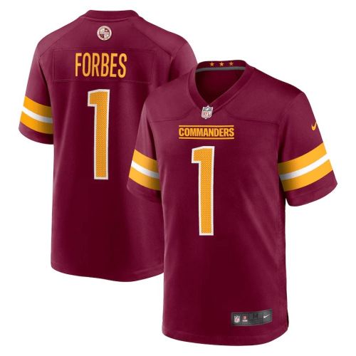 Emmanuel Forbes Washington Commanders 2023 NFL Draft First Round Pick Game Jersey