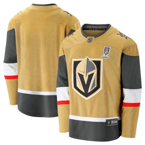 Vegas Golden Knights 2023 Stanley Cup Champions Patch Home Breakaway Jersey - Gold