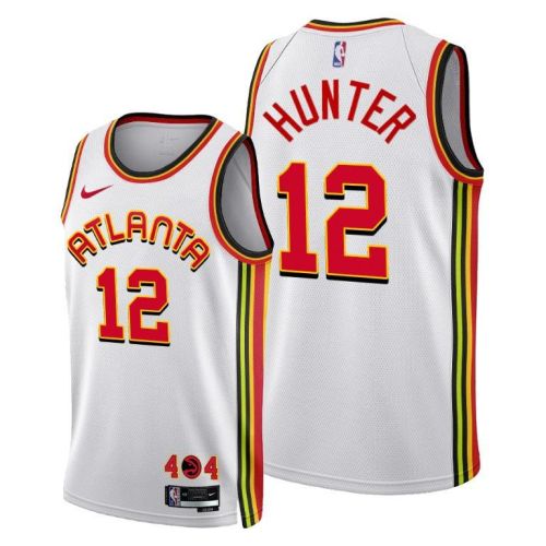 Atlanta Hawks 12 De'Andre Hunter 2022-23 Association Edition Jersey White - Men Jersey