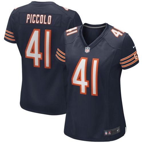 Brian Piccolo 41 Chicago Bears Women Game Retired Jersey - Navy