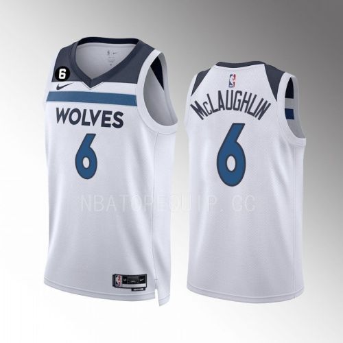 Jordan McLaughlin 6 Minnesota Timberwolves 2022-23 Association Edition White Men Jersey Swingman