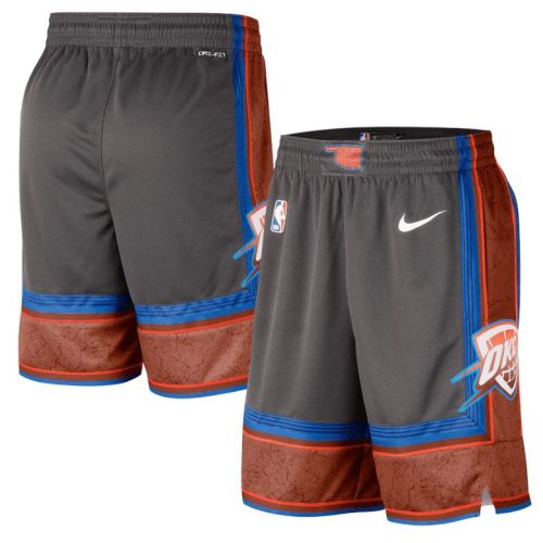 Oklahoma City Thunder 2022/23 City Edition Swingman Shorts - Anthracite