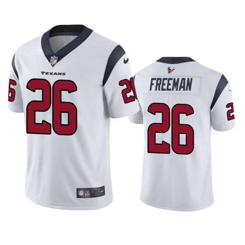 Royce Freeman 26 Houston Texans White Vapor Limited Jersey