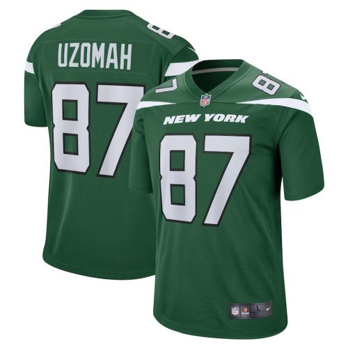 C.J. Uzomah 87 New York Jets Men Game Jersey - Gotham Green