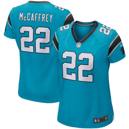 Christian McCaffrey 22 Carolina Panthers Women's Game Jersey - Blue