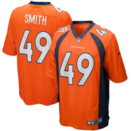 Dennis Smith 49 Denver Broncos Men Game Retired Jersey - Orange