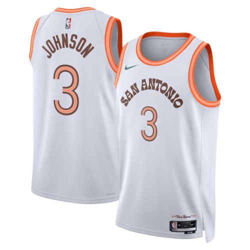 Keldon Johnson 3 San Antonio Spurs 2023/24 City Edition Swingman Jersey - White