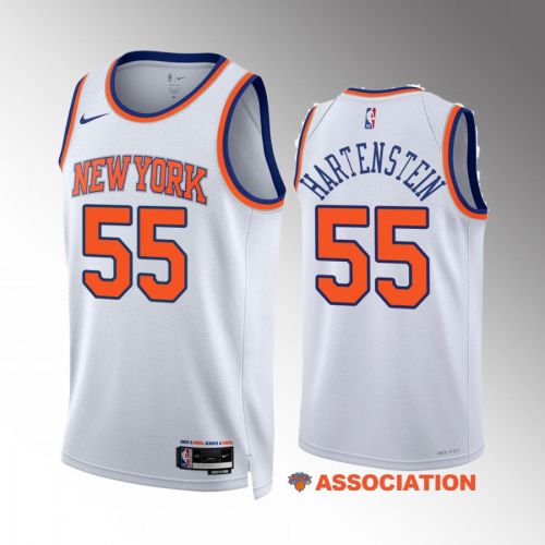 Isaiah Hartenstein 55 New York Knicks White Jersey 2022-23 Association Edition Swingman