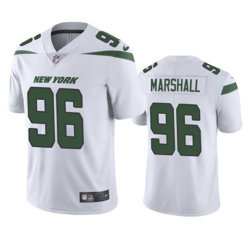 Jonathan Marshall 96 New York Jets White Vapor Limited Jersey