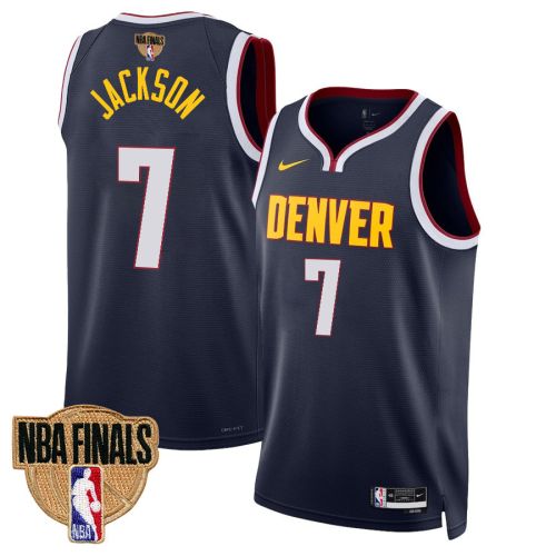 Reggie Jackson 7 Denver Nuggets Final Champions 2023 Swingman Jersey - Black