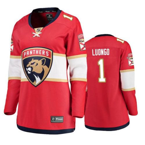 Florida Panthers Roberto Luongo 1 Breakaway Player Home Red Jersey - Women Jersey