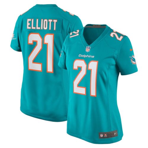 DeShon Elliott 21 Miami Dolphins Women Game Jersey - Aqua